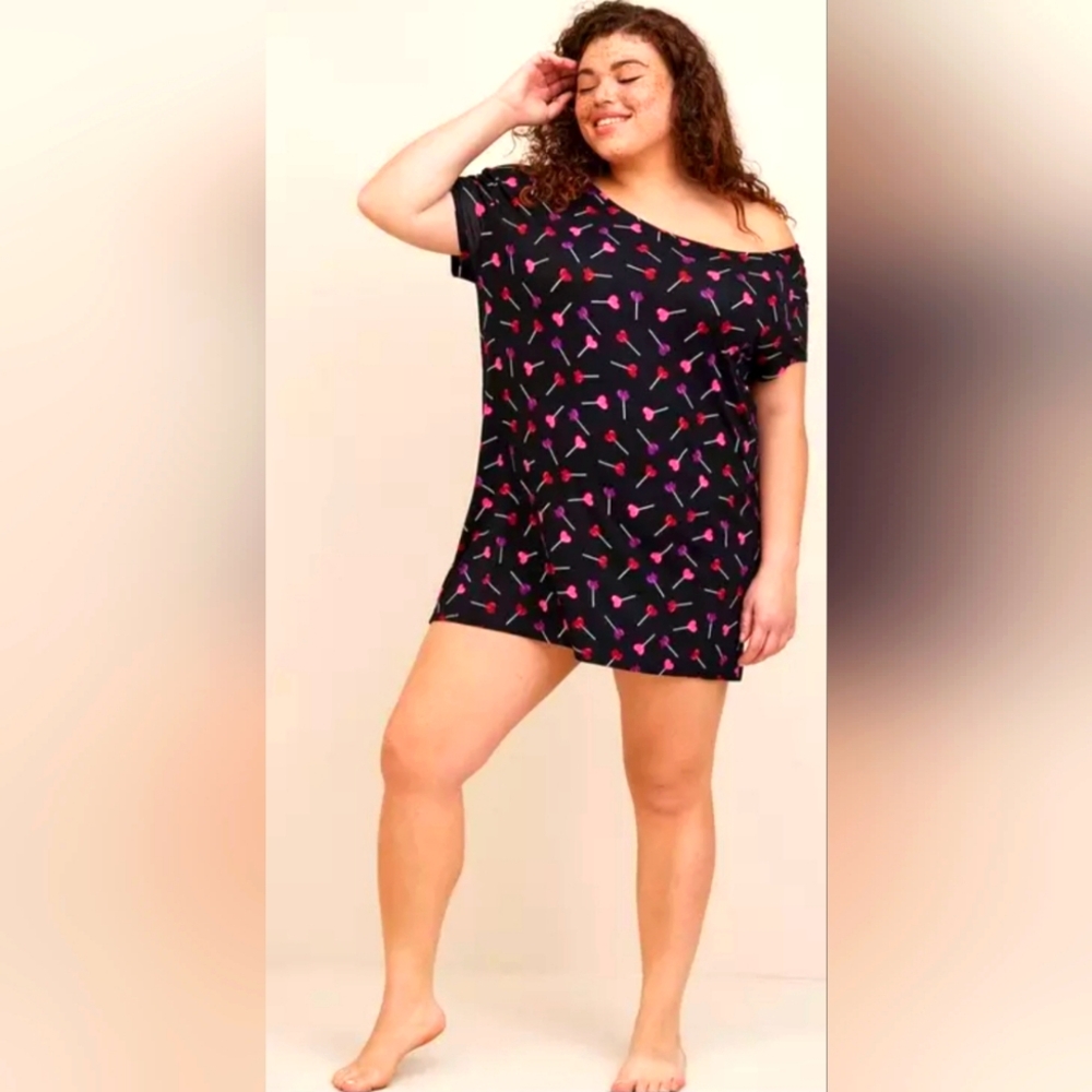 Torrid Super Soft Off-Shoulder Sleep Gown